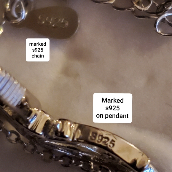 NEW Sterling Diamond Dragonfly Music(Treble Cleff)Note Necklace - Picture 6 of 10